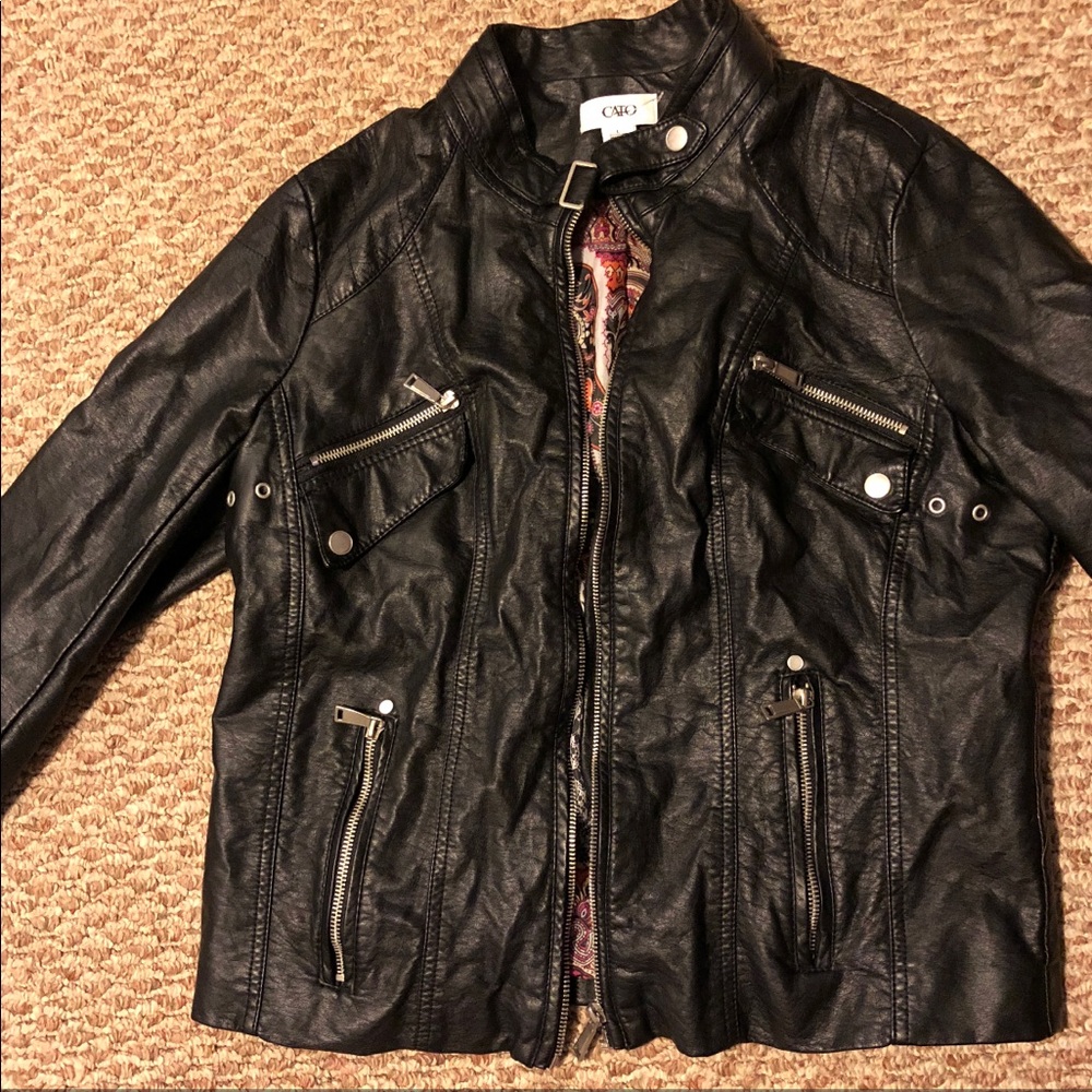Women’s Faux Leather Fashion Jacket